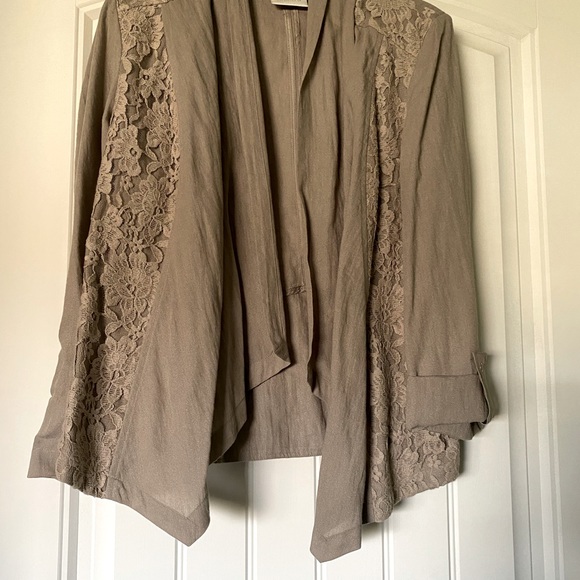 Linen Chicos drape front jacket - Picture 2 of 2
